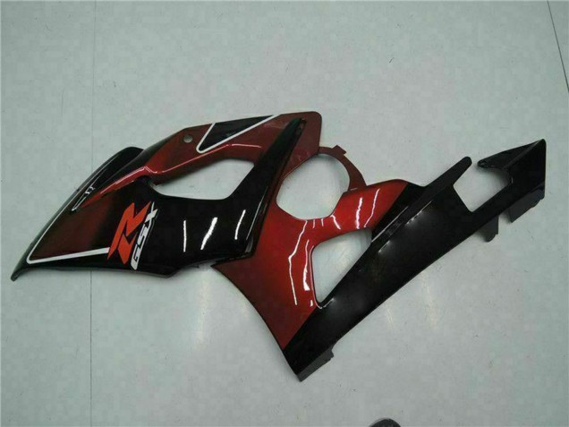 Mejores Carenado Moto Suzuki GSXR 1000 2005-2006 - Rojo Negro Brillante