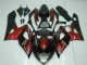 Mejores Carenado Moto Suzuki GSXR 1000 2005-2006 - Rojo Negro Brillante