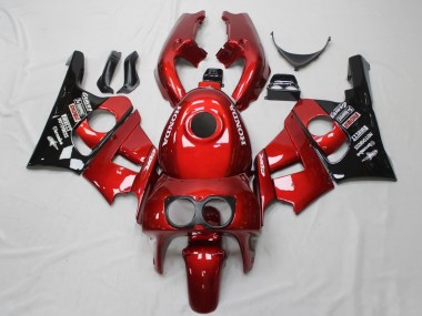 Mejores Carenados Moto Honda CBR400RR NC29 1990-1999 - Rojo Negro Brillante