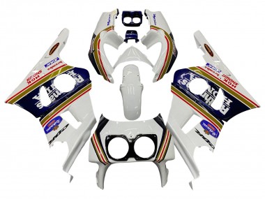 Mejores Carenados Moto Honda CBR400RR NC29 1990-1999 - Blanco Oro Rojo Azul Oscuro Rothmans