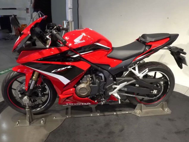 Mejores Carenados Moto Honda CBR400R 2022 - Rojo Blanco Negro Brillante