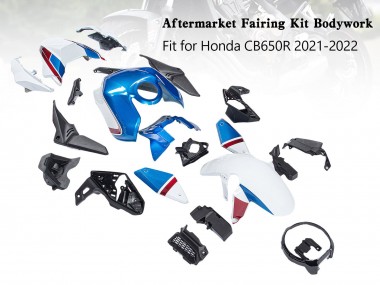 Mejores Carenados Moto Honda CB650R 2019-2022 - Azul Rojo Negro