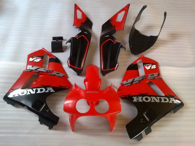 Mejores Carenados Moto Honda VFR400R NC30 1988-1992 - Rojo Negro
