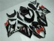 Mejores Carenados Moto Suzuki GSXR 1000 2007-2008 - Negro Brillante Rojo Blanco