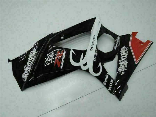 Mejores Carenados Moto Suzuki GSXR 1000 2007-2008 - Negro Brillante Rojo Blanco