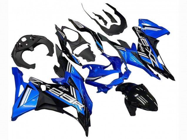 Mejores Carenados Moto Kawasaki ZX25R ZX-25R 2019-2025 - Azul Blanco Negro Mate