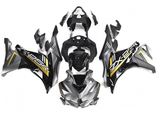 Mejores Carenados Moto Kawasaki ZX25R ZX-25R 2019-2025 - Gris Oro Negro Brillante