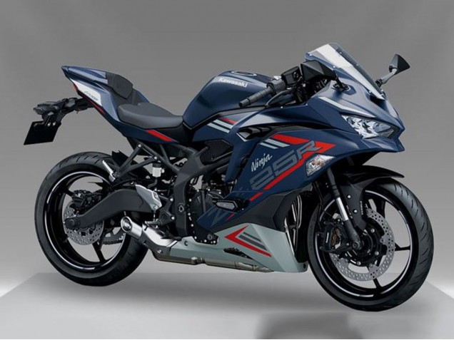 Mejores Carenado Moto Kawasaki ZX25R ZX-25R 2019-2025 - Azul Rojo Gris