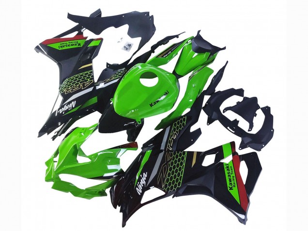 Mejores Carenados Moto Kawasaki ZX25R ZX-25R 2019-2025 - Verde Negro Rojo Honeycomb