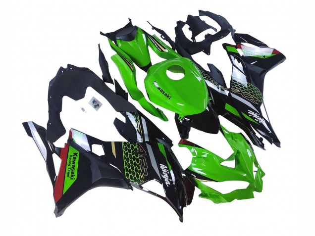 Mejores Carenados Moto Kawasaki ZX25R ZX-25R 2019-2025 - Verde Negro Rojo Honeycomb