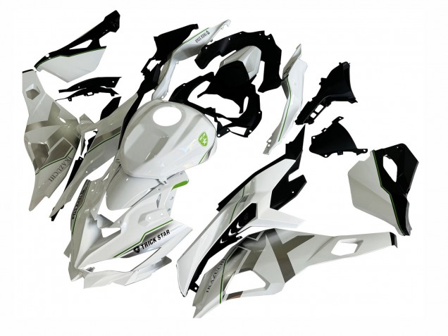 Mejores Carenados Moto Kawasaki ZX25R ZX-25R 2019-2025 - Blanco Plata Verde Negro Trick Star