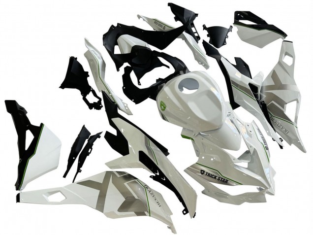 Mejores Carenados Moto Kawasaki ZX25R ZX-25R 2019-2025 - Blanco Plata Verde Negro Trick Star