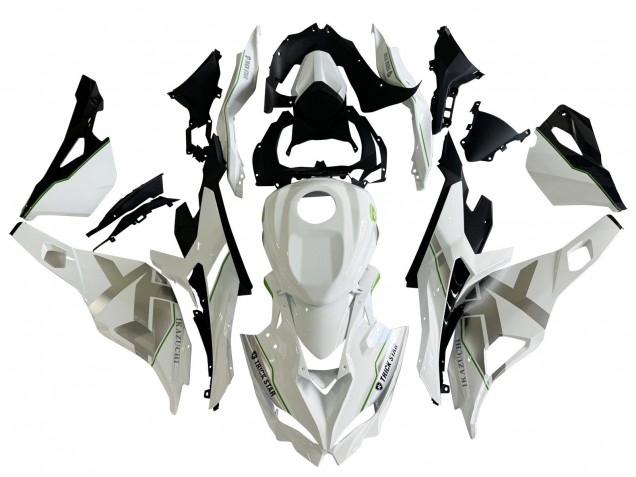 Mejores Carenados Moto Kawasaki ZX25R ZX-25R 2019-2025 - Blanco Plata Verde Negro Trick Star