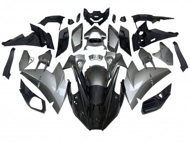 Mejores Carenados Moto Kawasaki Ninja H2 2015-2022 - Plata Negro FibraCarbono