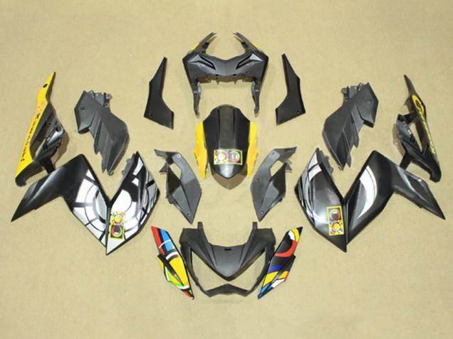 Mejores Carenados Moto Kawasaki Z250/Z300 2015-2016 - Gris Amarillo Azul Rojo Blanco