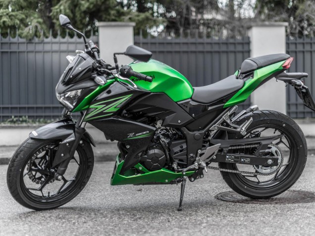 Mejores Kits Carenado Moto Kawasaki Z250/Z300 2015-2016 - Verde Negro Mate