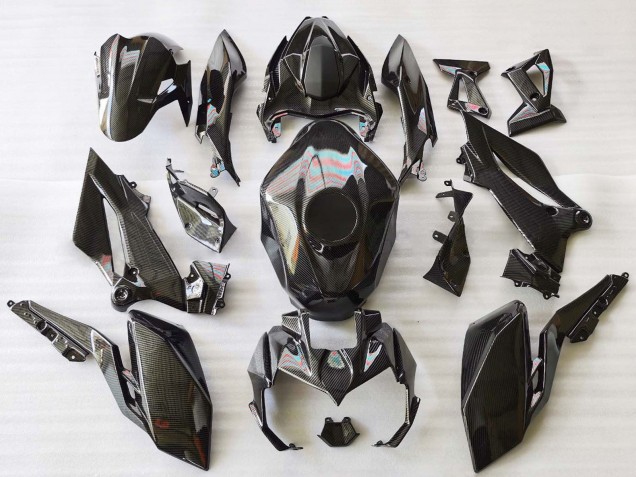 Mejores Carenados Moto Kawasaki Z400 2018-2024 - Negro FibraCarbono