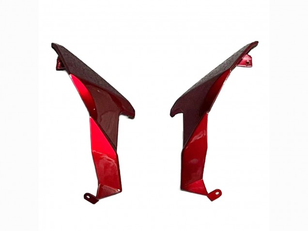 Mejores Carenados Moto Kawasaki Z400 2018-2024 - Rojo Caramelo Negro Brillante
