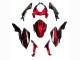 Mejores Carenados Moto Kawasaki Z400 2018-2024 - Rojo Caramelo Negro Brillante