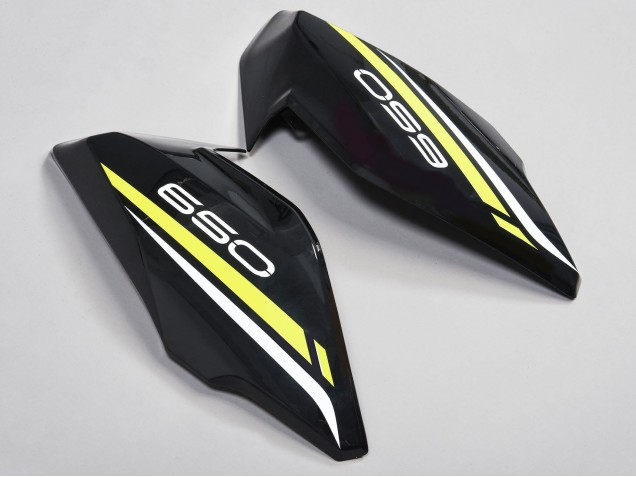 Mejores Carenados Moto Kawasaki Ninja Z650 2017-2019 - Negro Blanco Amarillo