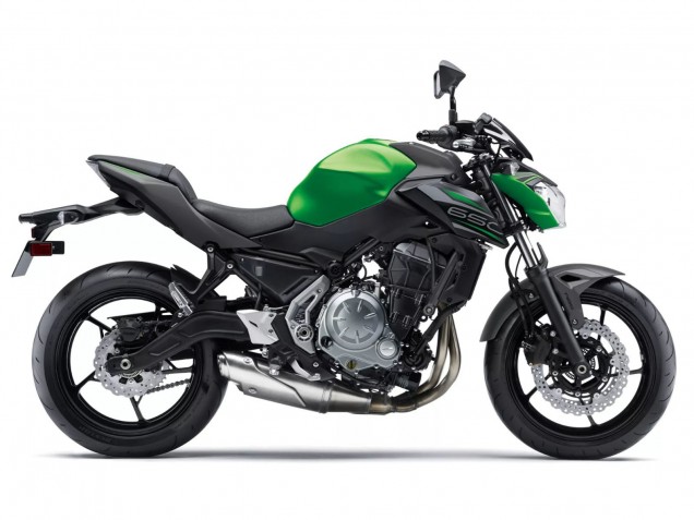 Mejores Carenados Moto Kawasaki Ninja Z650 2017-2019 - Negro Verde Plata