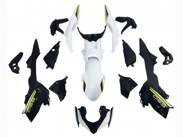 Mejores Carenados Moto Kawasaki Ninja Z650 2020-2023 - Blanco Negro Verde