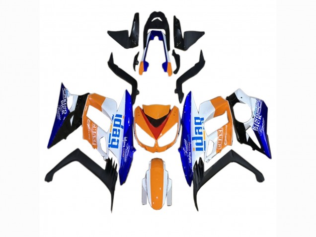 Mejores Carenados Moto Kawasaki Z1000SX 2010-2016 - Naranja Blanco Azul Negro