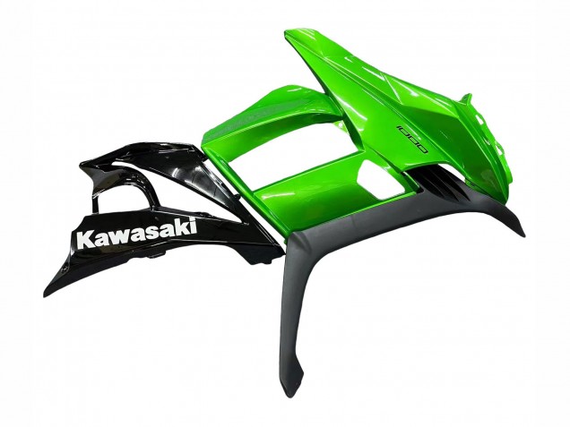 Mejores Carenados Moto Kawasaki Z1000SX 2010-2016 - Negro Brillante Negro Mate Verde