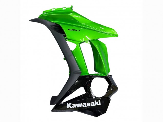 Mejores Carenados Moto Kawasaki Z1000SX 2010-2016 - Negro Brillante Negro Mate Verde