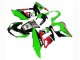 Mejores Carenados Moto Kawasaki Z1000SX 2010-2016 - Verde Rojo Negro Brillante Elf 35