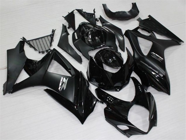 Mejores Carenados Moto Suzuki GSXR 1000 2007-2008 - Negro Brillante Negro Mate Blanco