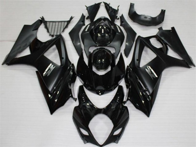 Mejores Carenados Moto Suzuki GSXR 1000 2007-2008 - Negro Brillante Negro Mate Blanco