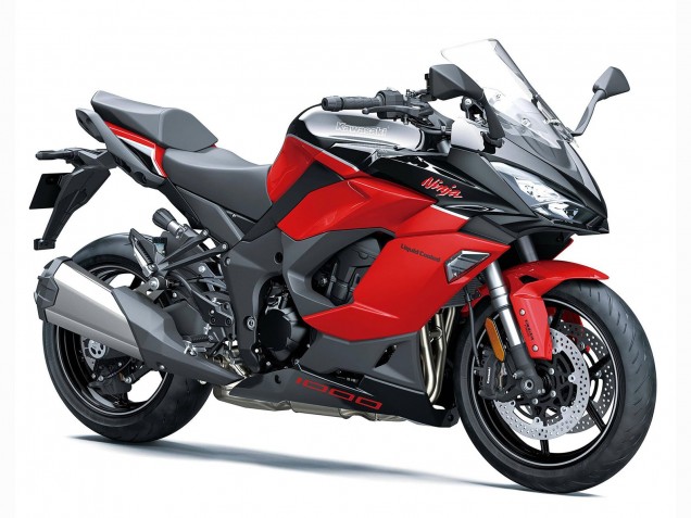 Mejores Carenados Moto Kawasaki Z1000SX 2020-2025 - Negro Rojo Ninja