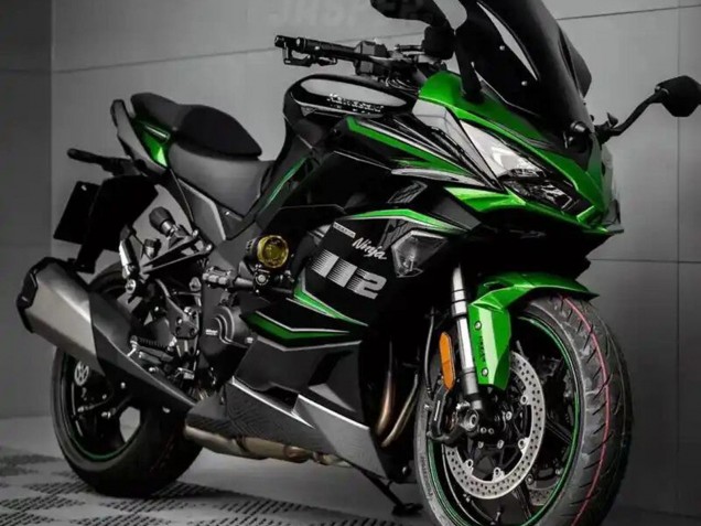 Mejores Carenado Moto Kawasaki Z1000SX 2020-2025 - Negro Verde Ninja