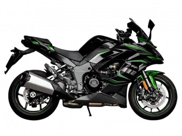 Mejores Carenado Moto Kawasaki Z1000SX 2020-2025 - Negro Verde Ninja