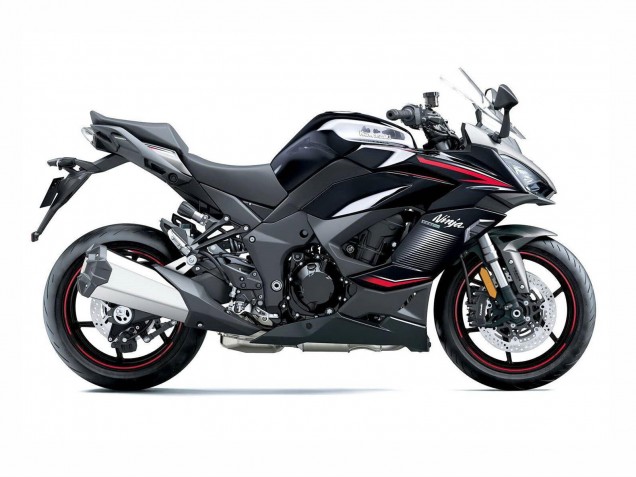 Mejores Carenados Moto Kawasaki Z1000SX 2020-2025 - Negro Plata Ninja