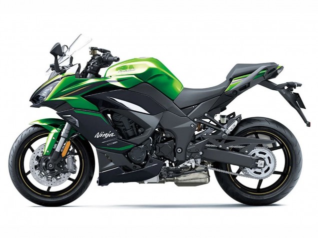 Mejores Carenados Moto Kawasaki Z1000SX 2020-2025 - Negro Verde Ninja