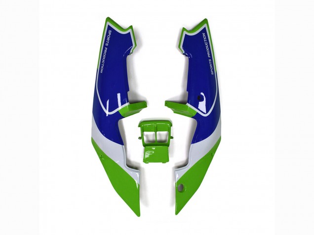 Mejores Carenados Moto Kawasaki ZXR250 1989-1990 - Verde Blanco Azul