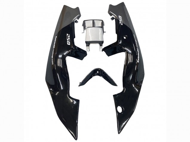 Mejores Carenados Moto Kawasaki ZXR250 1989-1990 - Negro Brillante Gris Elf Touch4 Bridgestone