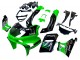 Mejores Carenados Moto Kawasaki ZZR600 1998-2003 - Verde Negro Monstruo Elf