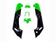 Mejores Carenados Moto Kawasaki ZZR600 1998-2003 - Verde Negro Monstruo Elf