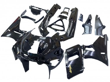 Mejores Carenados Moto Kawasaki ZZR600 1998-2003 - Negro Brillante Oro Ninja