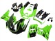 Mejores Carenados Moto Kawasaki ZZR600 1998-2003 - Verde Negro Brillante Llama
