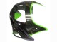 Mejores Carenados Moto Kawasaki ZZR600 1998-2003 - Verde Negro Brillante Llama