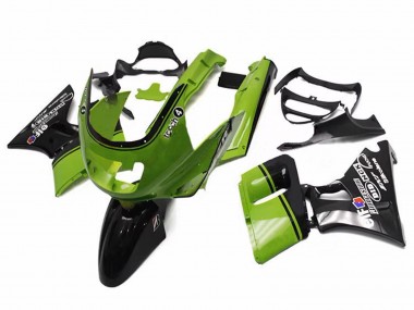 Mejores Carenados Moto Kawasaki ZZR600 1998-2003 - Verde Negro Brillante Elf Touch4 Bridgestone