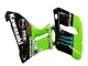 Mejores Carenados Moto Kawasaki ZZR600 1998-2003 - Verde Negro Brillante Azul Monstruo Elf Touch4 Bridgestone
