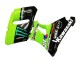Mejores Carenados Moto Kawasaki ZZR600 1998-2003 - Verde Negro Brillante Azul Monstruo Elf Touch4 Bridgestone