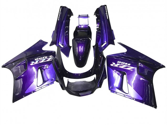 Mejores Carenados Moto Kawasaki ZZR1100 1990-1992 - Púrpura Azul