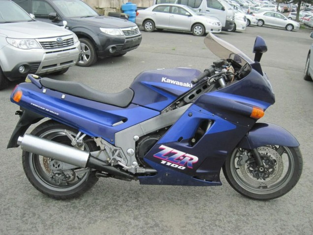 Mejores Carenados Moto Kawasaki ZZR1100 1990-1992 - Azul Azul Oscuro