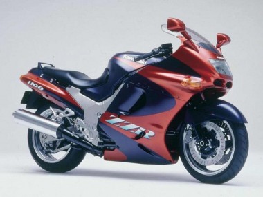 Mejores Carenados Moto Kawasaki ZZR1100 1993-2003 - Rojo Granate Azul Oscuro